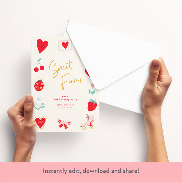 Kids Icon Download & Print Invitation Image3