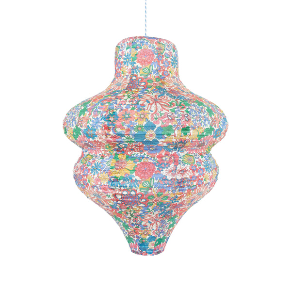 Our paper lantern set has a set of three, in a wavy, round and oval shape, each with a different Liberty floral print design, great for parties. Image4