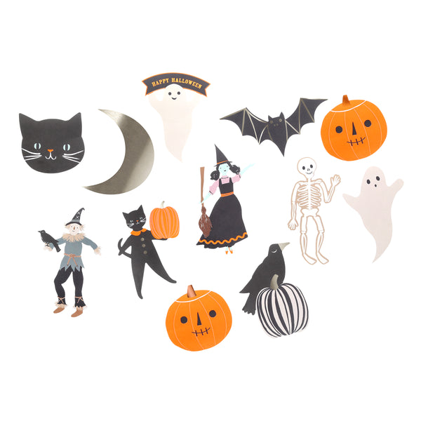 Our party stickers are ideal for your Halloween party activities, made in the shape of classic characters in cool colours. Image2