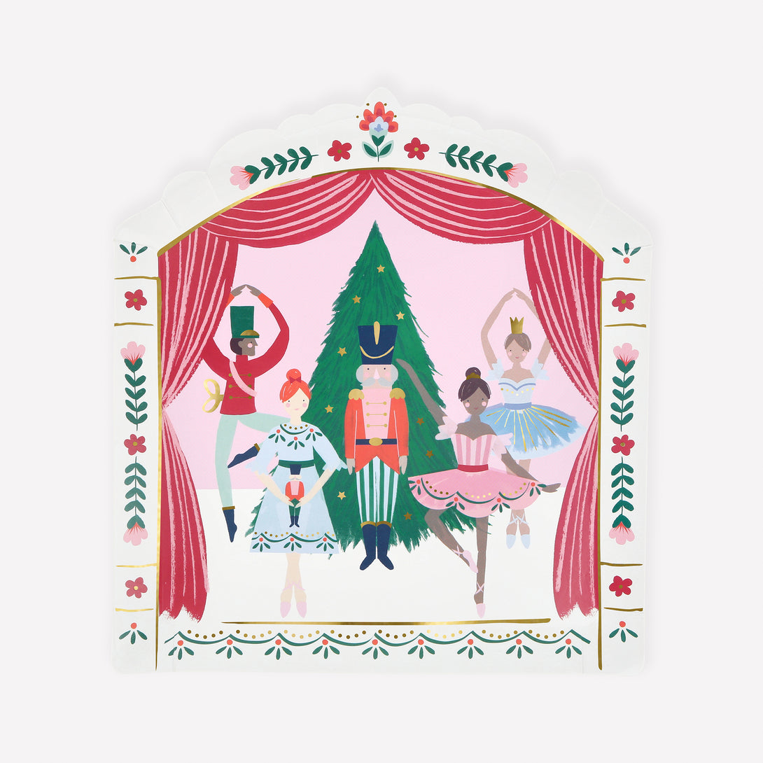 Enjoy a Nutcracker Ballet party this Christmas with our paper plates, napkins, cups, no-snap crackers and a statement Christmas garland. 