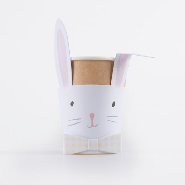 Our party cups, perfect for Easter dinner, feature cute bunnies with on-trend gingham bows. Image4