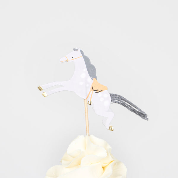 Kit per cupcake a cavallo (x 24 toppers)
