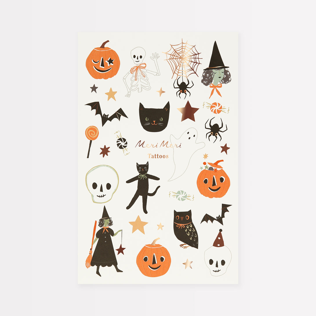 Our Halloween temporary tattoos are ideal for Halloween party activities or to pop in to Halloween party bags.