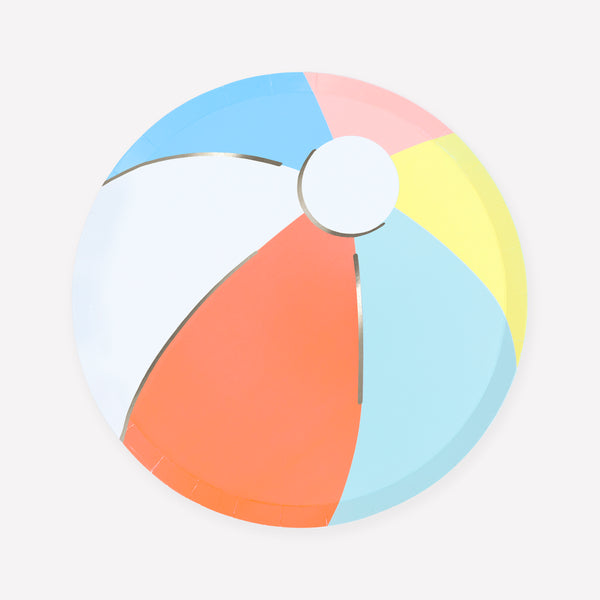 If you're throwing a beach party our beach ball paper plates, in a side plate size, are ideal to serve summery treats and snacks. Image1