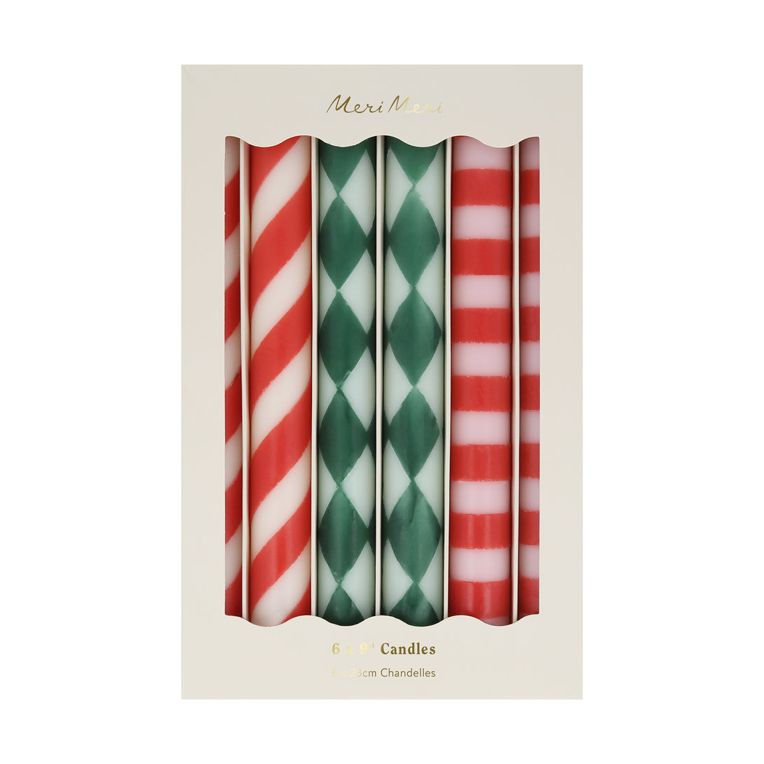 Our tall Christmas candles are the ideal table candles for your Christmas dinner.