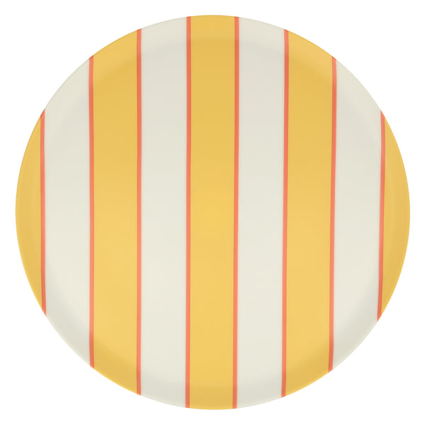 Our recycled plastic plates, with coloured stripes, are reusable for party after party. Image7