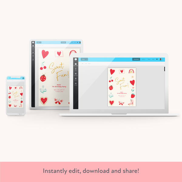 Kids Icon Download & Print Invitation Image2