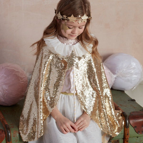 Gold Sparkle Cape Costume