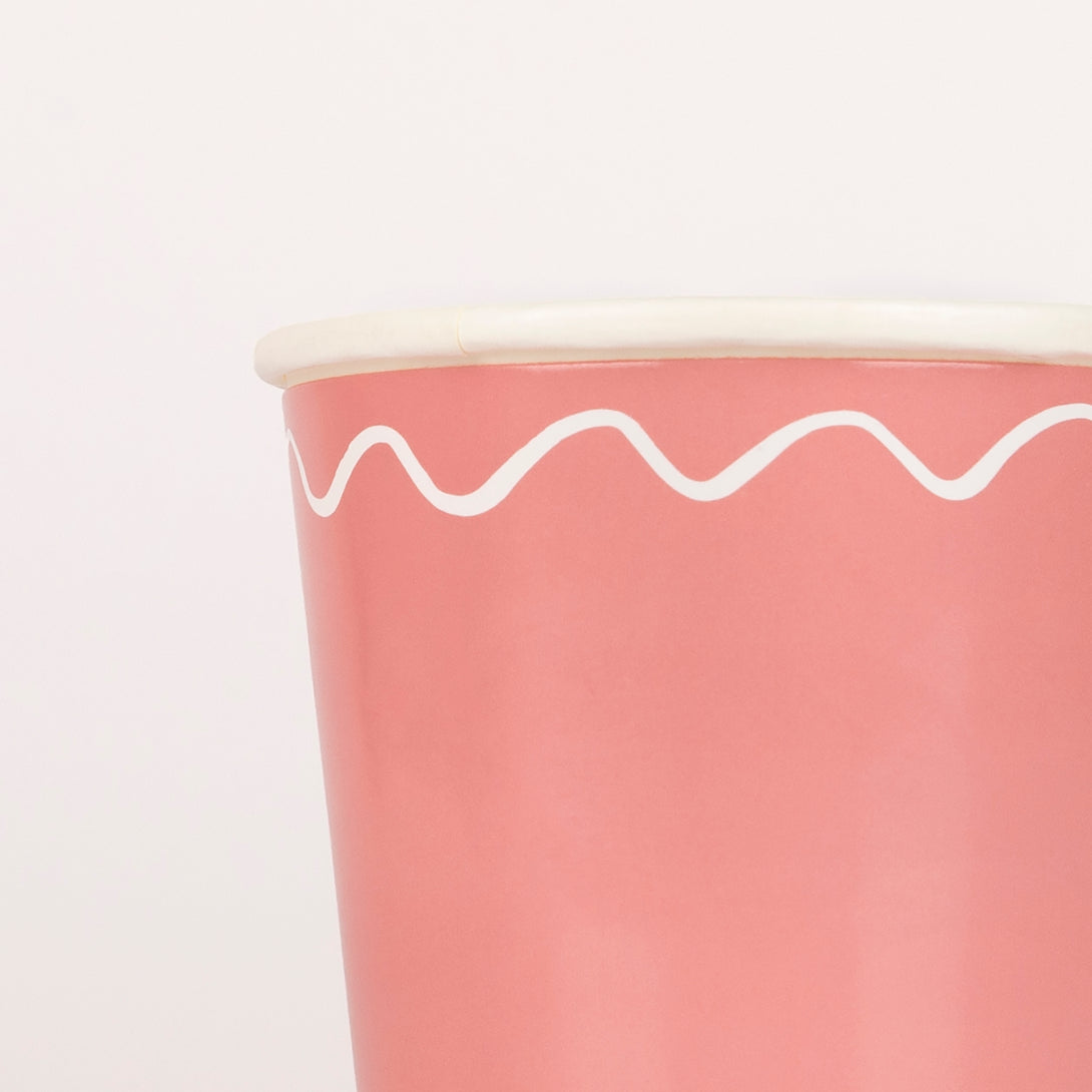 Our paper cups are perfect for all parties, and come in several colours - blue cups, yellow cups and pink cups.