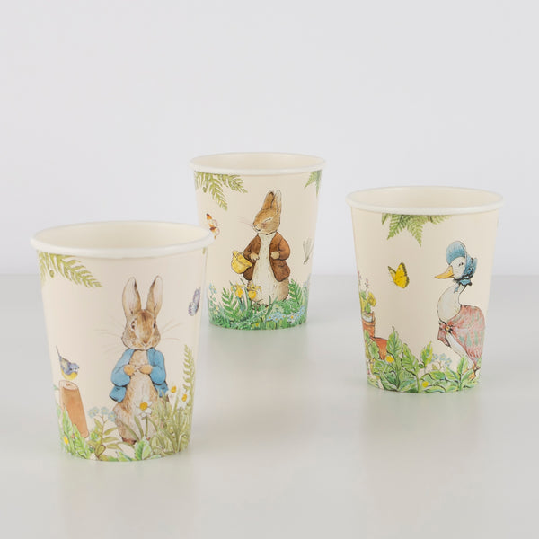 Our paper party cups are perfect for a Peter Rabbit party. Image3