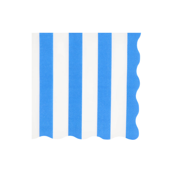 Our party napkins, made from 3-ply paper in a large size, features vibrant stripes in 6 colours, ideal for a pool party, beach party or picnic. Image8