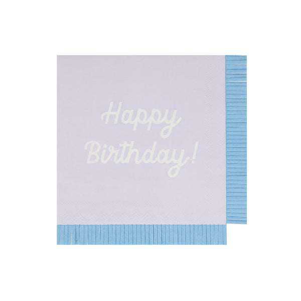 Our paper birthday napkins are made in bright colours with the words Happy Birthday on them. Image7