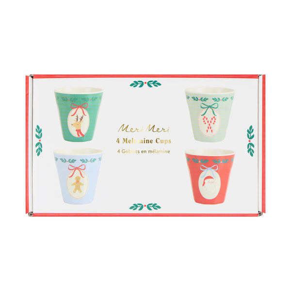 Our Christmas melamine cups feature jolly designs of traditional Christmas motifs with seasonal colours for a fun look. Image6