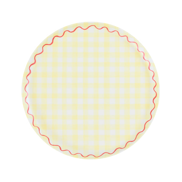 Our reusable plates feature a summery gingham print design in six pretty colours, ideal for picnics, garden parties, baby showers or birthdays. Image8