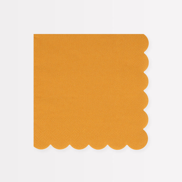 Our party napkins, in a lovely yellow colour, will look great at any meal.