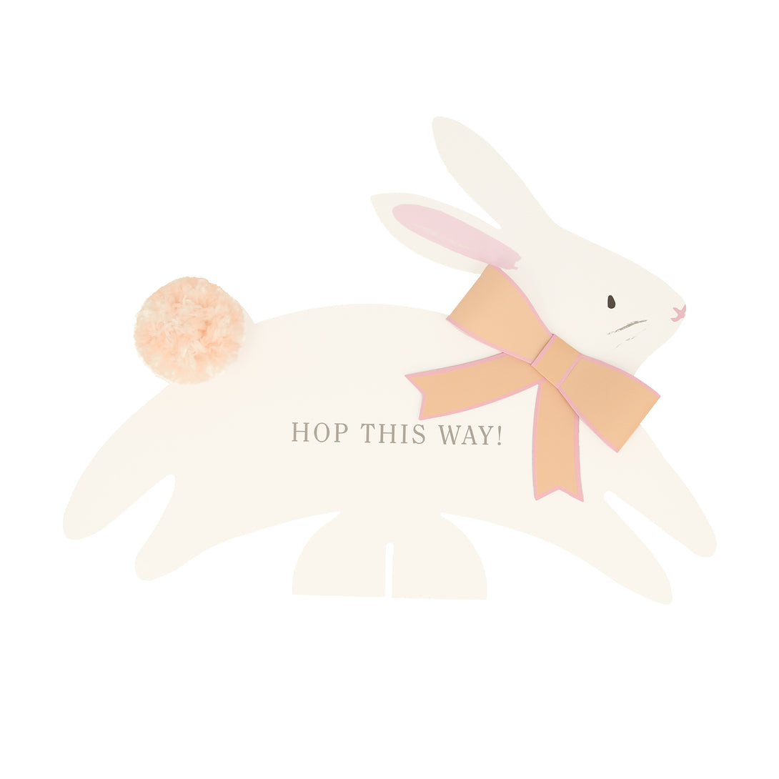 Our special kit includes bunnies with bows and signs with clues to help your kids find their Easter eggs.