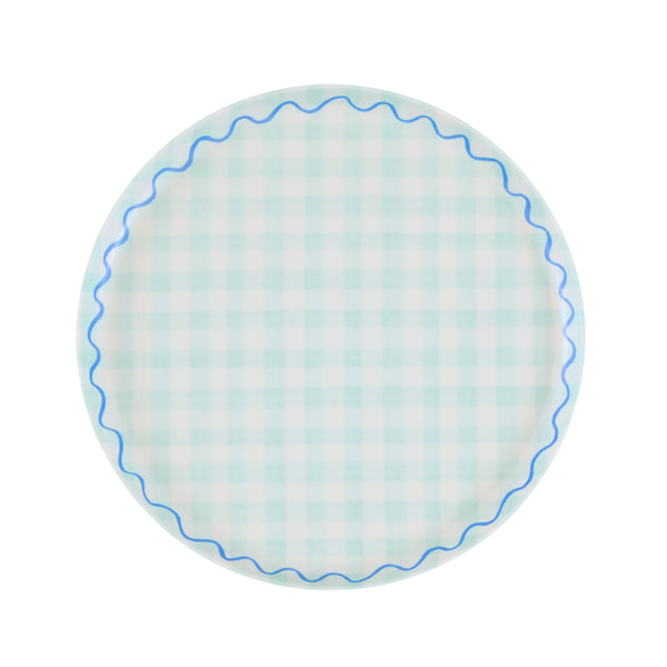 Our reusable plates feature a summery gingham print design in six pretty colours, ideal for picnics, garden parties, baby showers or birthdays. Image9