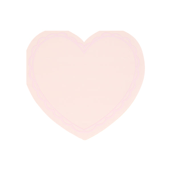 Our party napkins, heart-shaped and with 8 pastel colours, are perfect for a Valentines meal. Image9