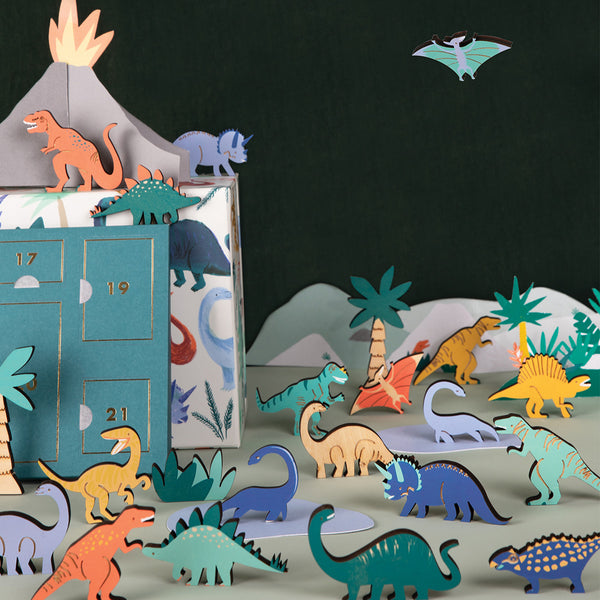 Calendrier De L'Avent Dinosaure Et Dragon - 24 Jours Compte à Rebours Noël, Décorations Miniatures, Acrylique, Accrochable - 7