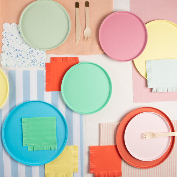Large Bright Mix Compostable Plates Image2