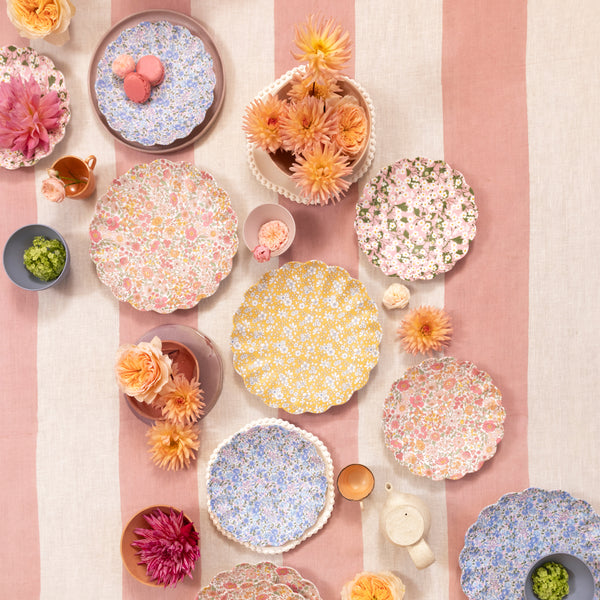 Meri Meri x Liberty Mixed Set Reusable Small Plates (x 4)