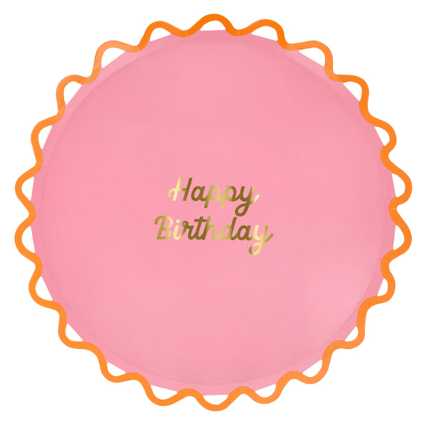 Our dinner plates are made especially as birthday party plates, with bright colours and a Happy Birthday message in shiny gold foil. Image8