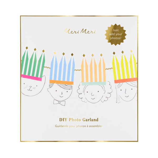 Our photo garland features colourful crowns with space to add your own photos, ideal to celebrate a special birthday girl or boy. Image3