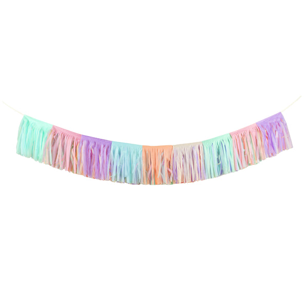 Decorate kids's bedrooms or parties with our pretty pastel garland made with fringe tissue paper for texture and style. Image3