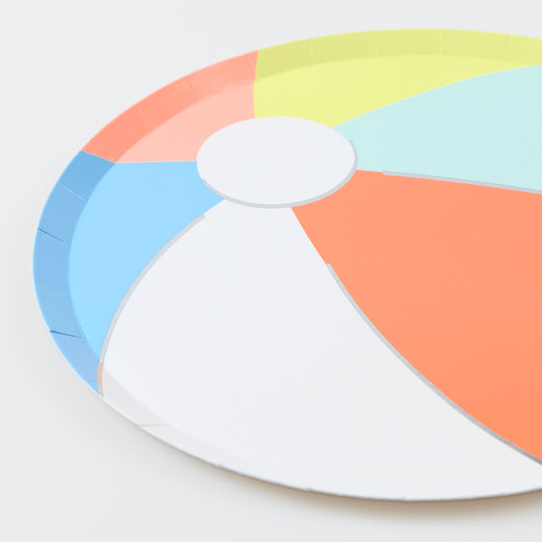 If you're throwing a beach party our beach ball paper plates, in a side plate size, are ideal to serve summery treats and snacks. Image3