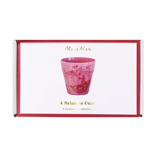 Our melamine cups, in pretty pink shades with a botanical print transfer, are ideal for baby showers, bridal showers, garden parties or picnics. Image3