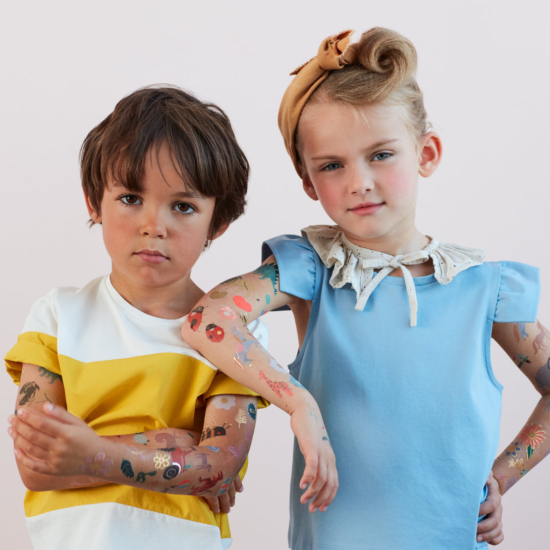 These beautiful fairytale tattoos for kids include icons from princess stories. Image3