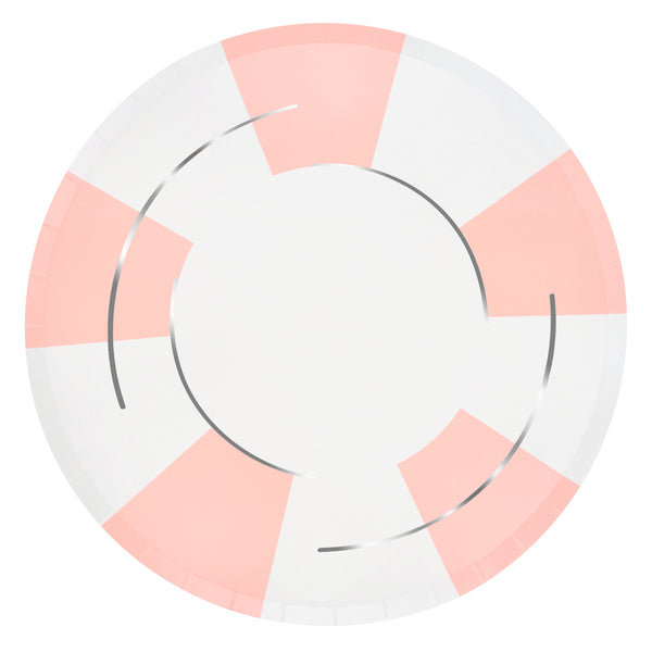 Our paper plates feature a vibrant rubber ring design, ideal to give a summery vibe to a pool party or beach party. Image9