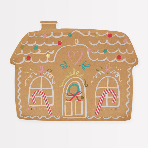 Our special Christmas party supplies include gingerbread house paper plates, party napkins, a cupcake kit and a fabulous festive garland. Image7