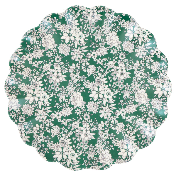 Our Christmas melamine plates feature 8 Liberty floral print designs in seasonal red and green tones for a stylish look, year after year. Image6