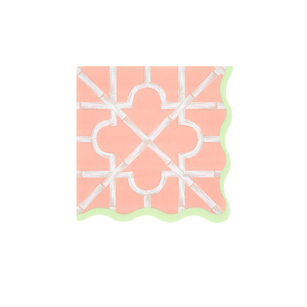 Our small napkins, made from 3-ply paper, come in four bright colours with a sensational bamboo design, perfect for cocktail parties and meals. Image6