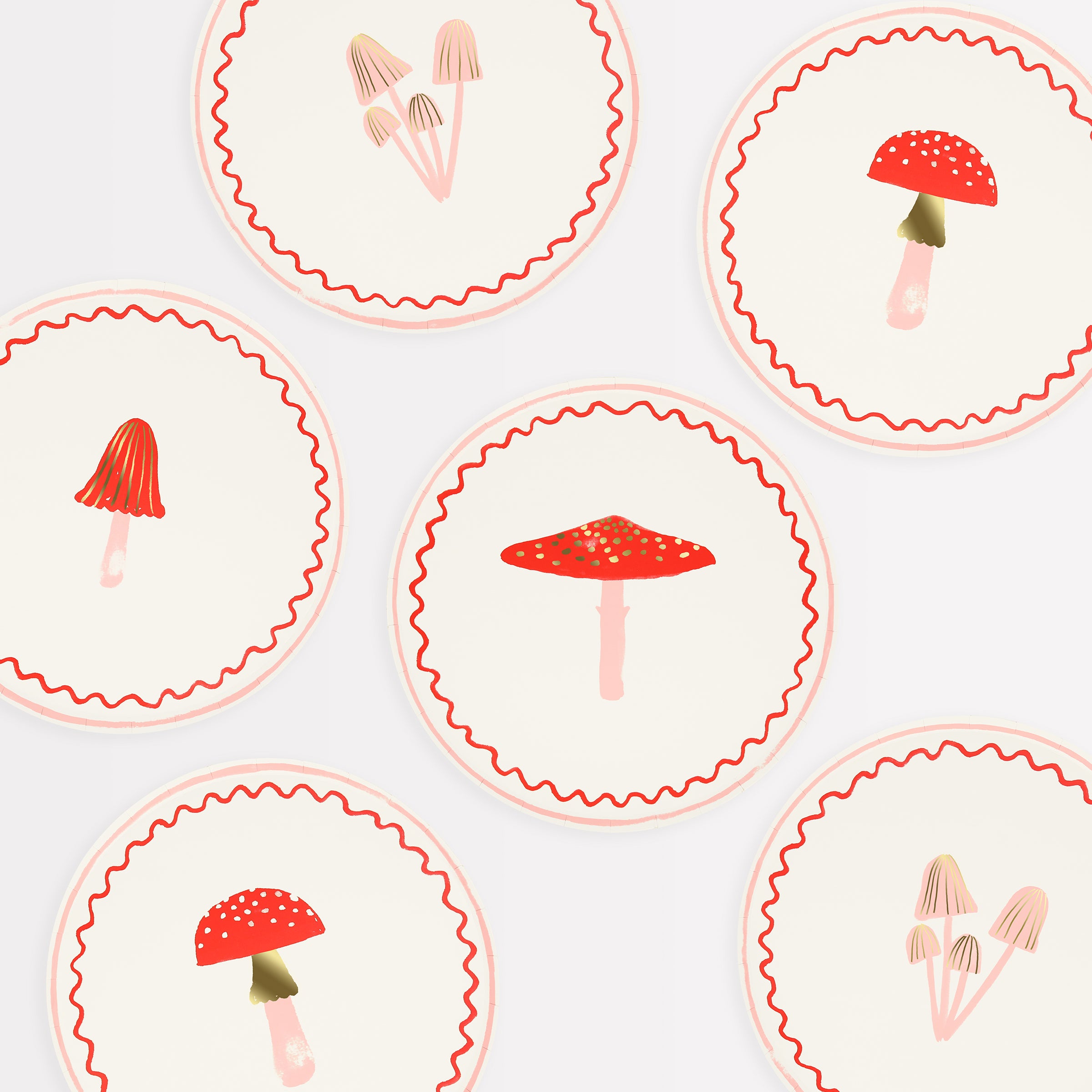 Meri Meri Erdbeer-Servietten – 16 Stück, 3-lagig, Aus Papier, Für Picknicks & Partys, Sommerliches Design