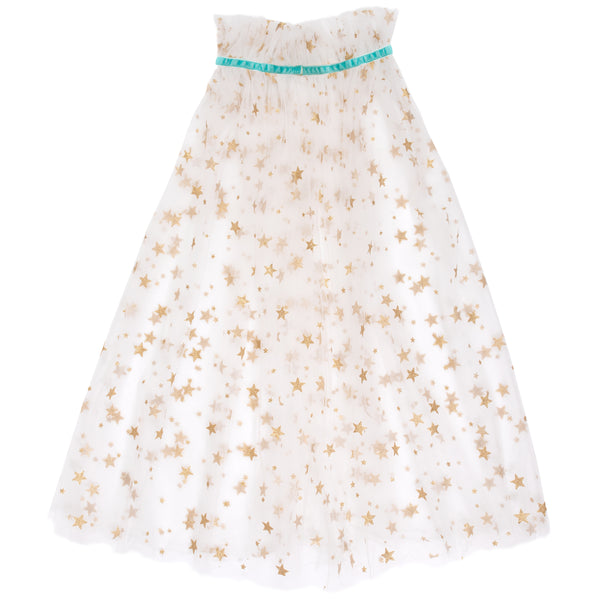 White Tulle Star Cape Image8