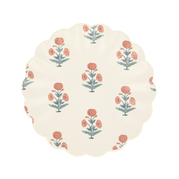 Our reusable side plates, made from melamine, feature Molly Mahon block print designs. Image6