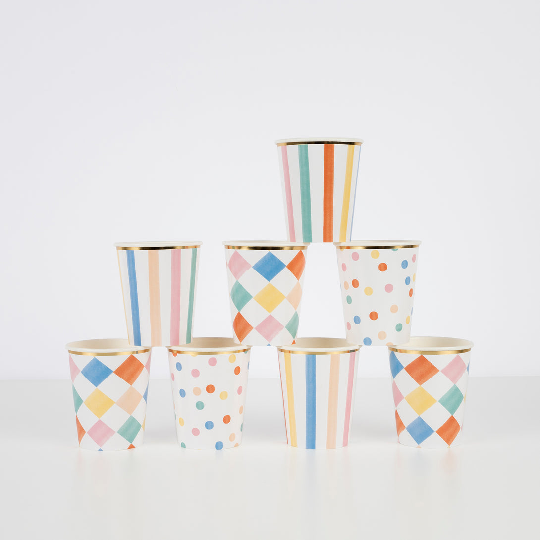 Bunte Partytassen – Meri Meri EU