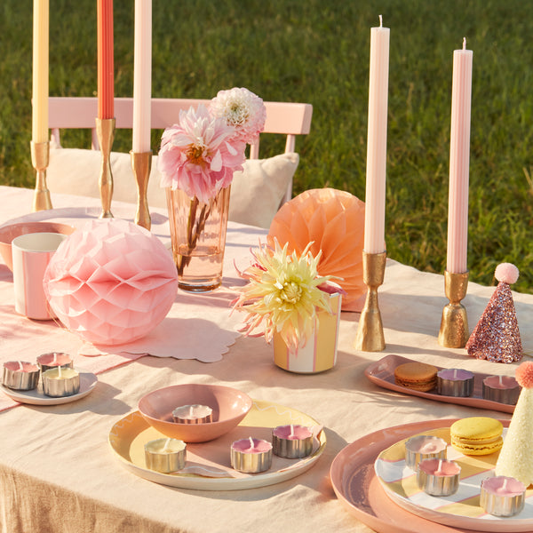 Our coloured tealight candles are perfect as a hostess gift and to add colour to any party. Image2