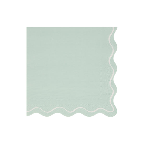 Our paper napkins have gorgeous colours, a scalloped edge and a wavy line design, the perfect party napkins. Image1