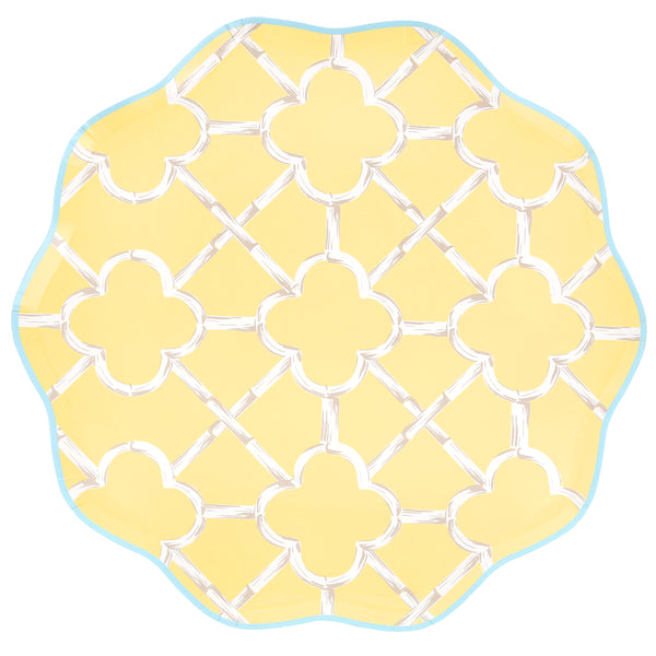 Our party plates, in four summery colours with a charming bamboo design,  are the perfect dinner plates for birthdays and celebrations. Image6