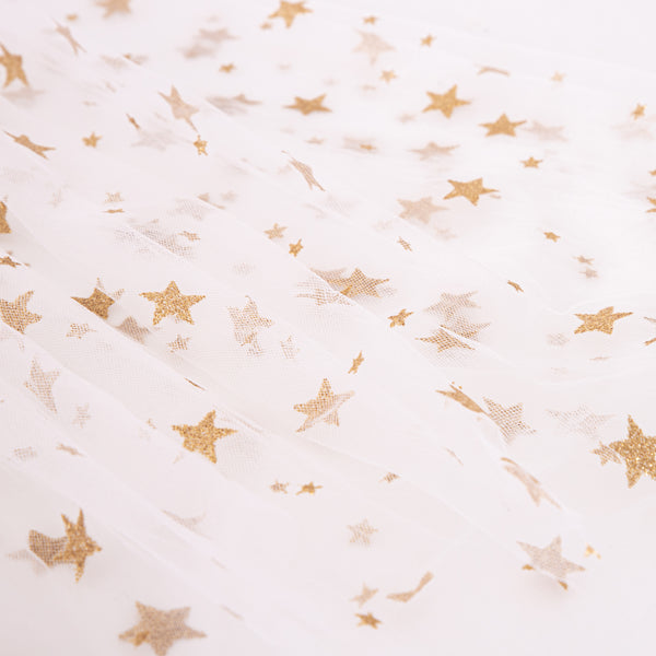 White Tulle Star Cape Image5