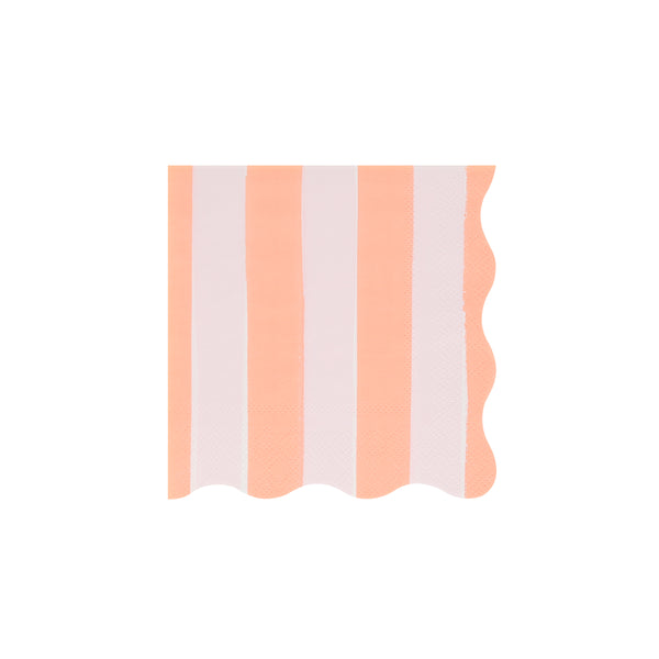 Our striped small napkins in pastel colours are perfect as cocktail napkins and paper napkins for picnics or garden parties. Image4