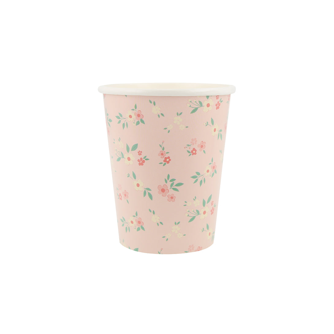 Our floral cups, crafted from high-quality paper, are suitable for hot or cold drinks, ideal for baby showers, bridal showers and garden parties.