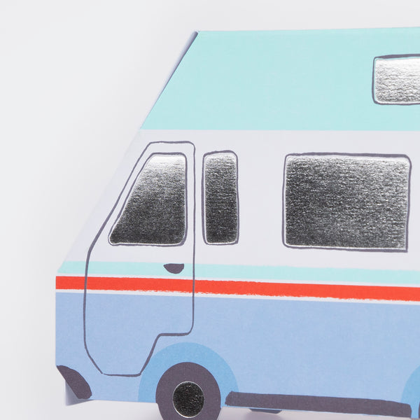 Our 3D birthday card, with a pop up camper van, is the ideal card for someone who loves nature and travelling. Image2