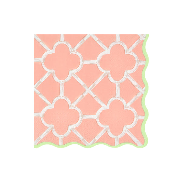 Our large napkins, made from 3-ply paper, come in four bright colours with a sensational bamboo design, perfect for birthdays and picnics. Image6