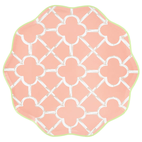 Our party plates, in four summery colours with a charming bamboo design,  are the perfect dinner plates for birthdays and celebrations. Image4