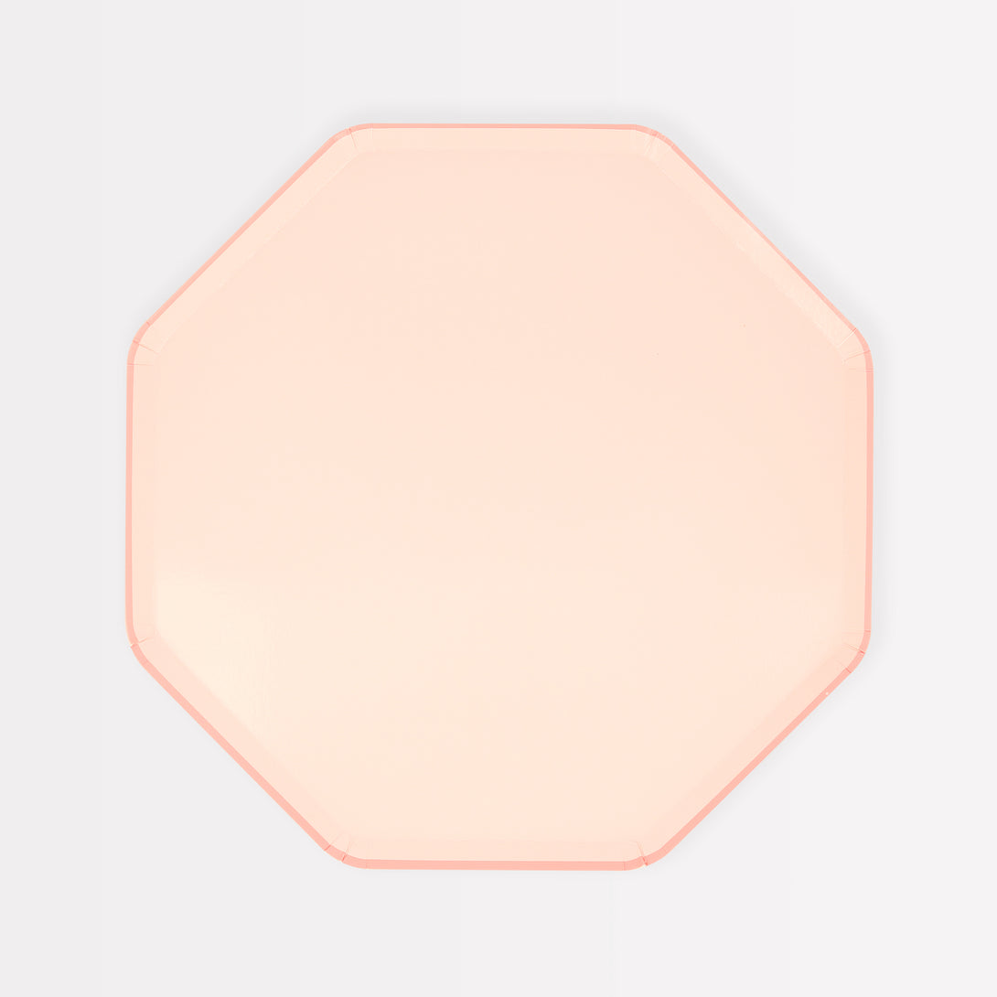 Our paper plates, small plates in a soft pink, are perfect for any pink themed party.