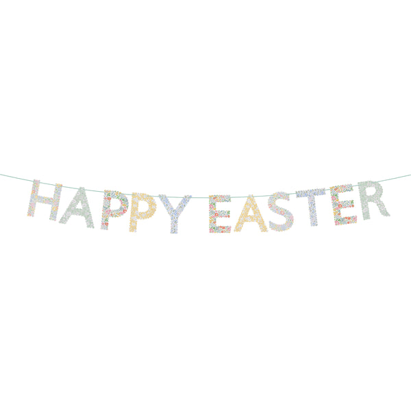 Make your Easter decorations look amazing with our Happy Easter Liberty garland, made with scalloped paper letters and a velvet ribbon. Image2